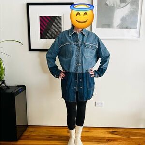 Two-Tone Denim Jacket